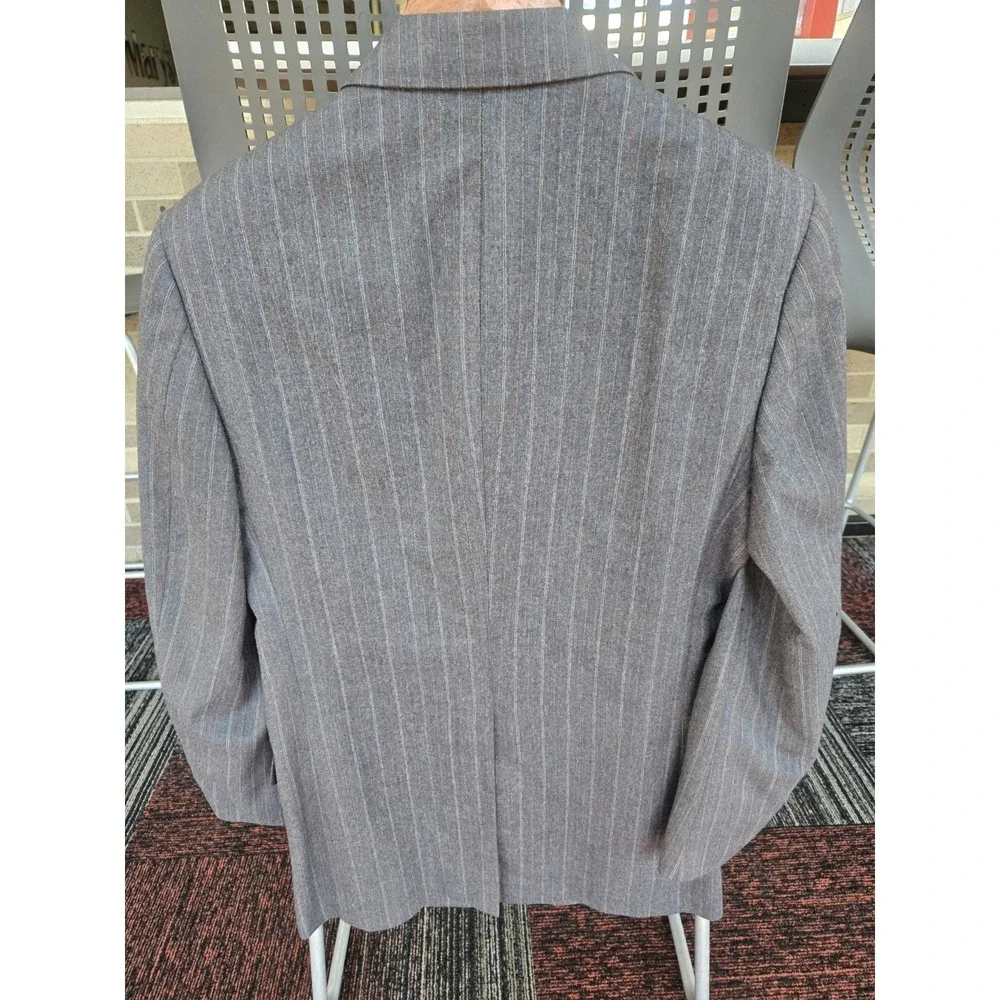 Vintage Christian Dior Monsieur Blazer 42R Wool Pinstripe USA 2 Button Jacket